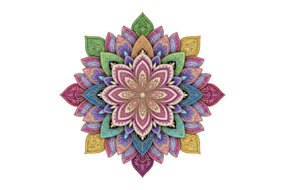 Download Colorful Intricate Mandala Design - Colorful Collection