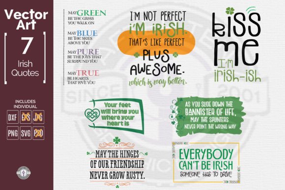 Download St Patrick's Day Quote Designs Set 1 - Quote designs Collection